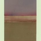 "Untitled (Purple Top)", 2014, oil on Yupo paper, 15.5 x 4.5"